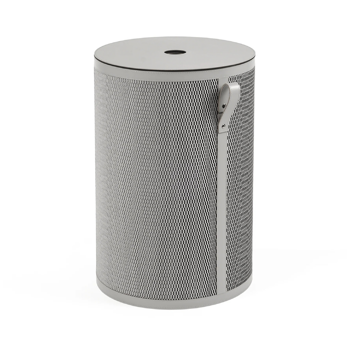 Leather Tall Round Basket | Oroa.com