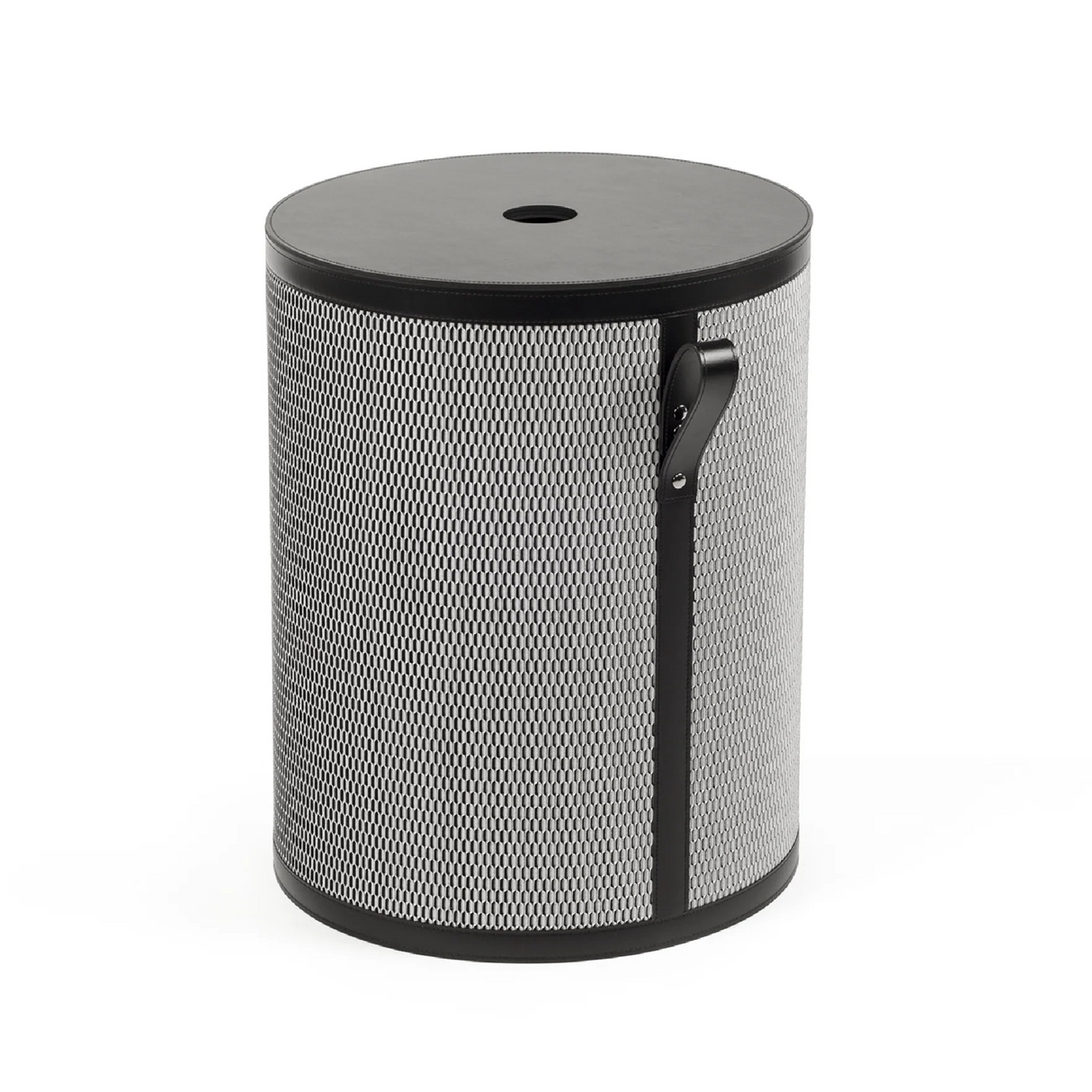 Leather Short Round Basket | Oroa.com
