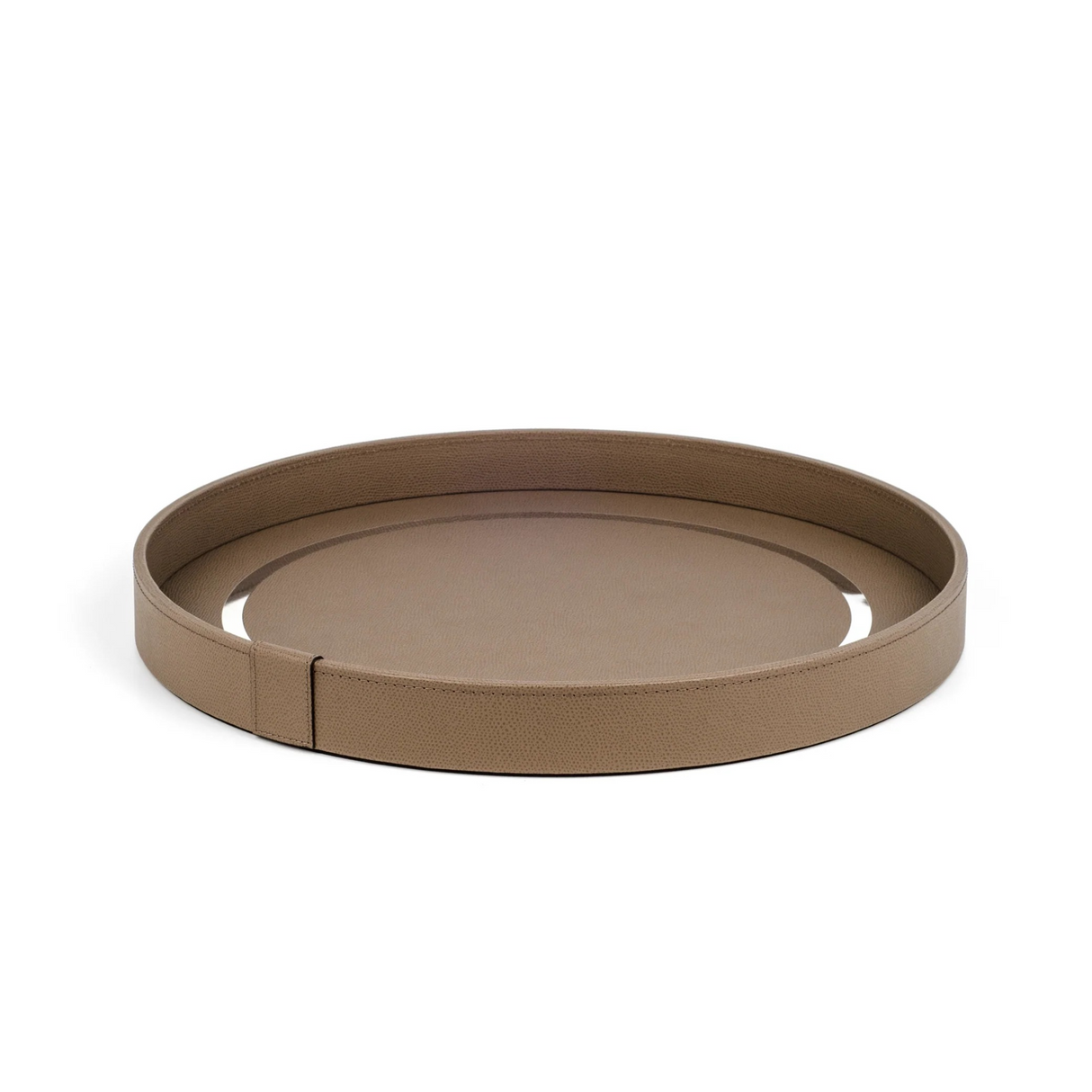Calfskin Leather Round Tray | Oroa.com