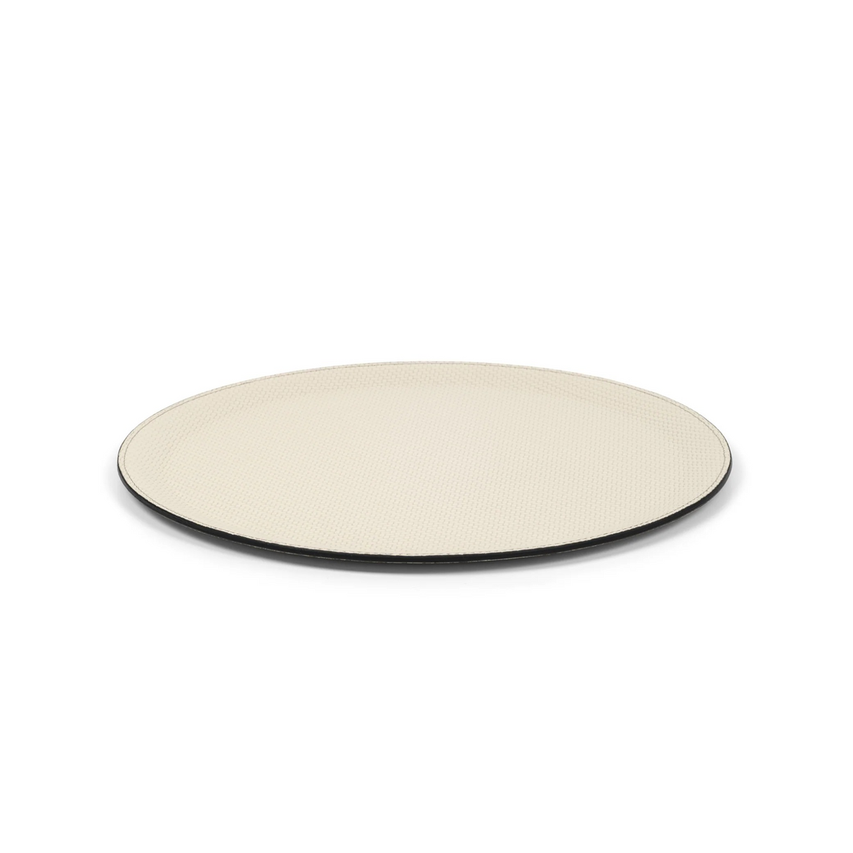 Round Calf Leather Tray | Oroa.com