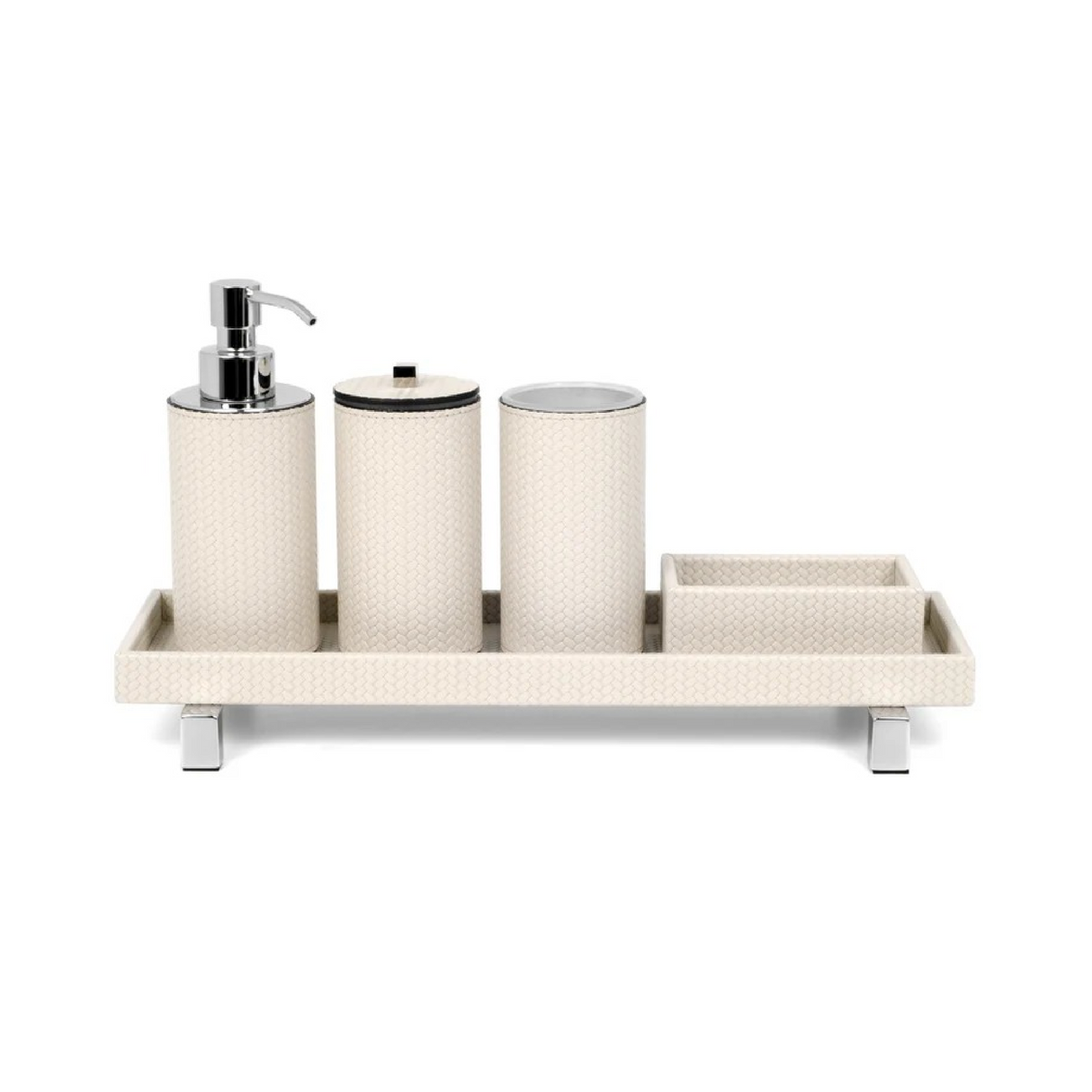 Waterproof Leather Round Bathroom Set | Oroa.com