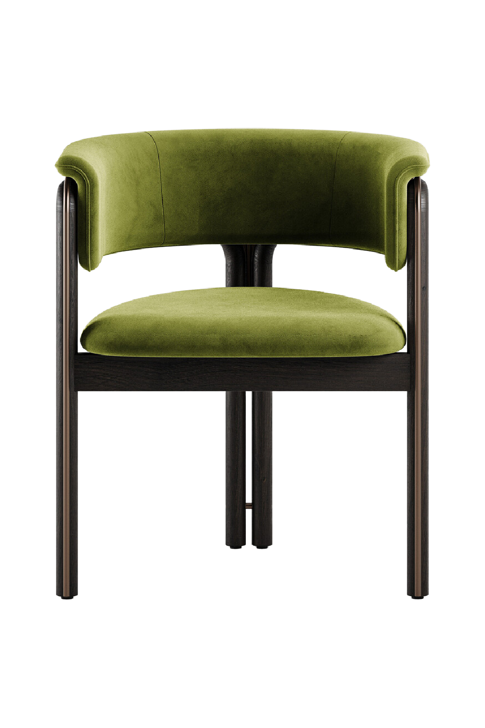 Metal Detail Curved Dining Chair | Oroa.com