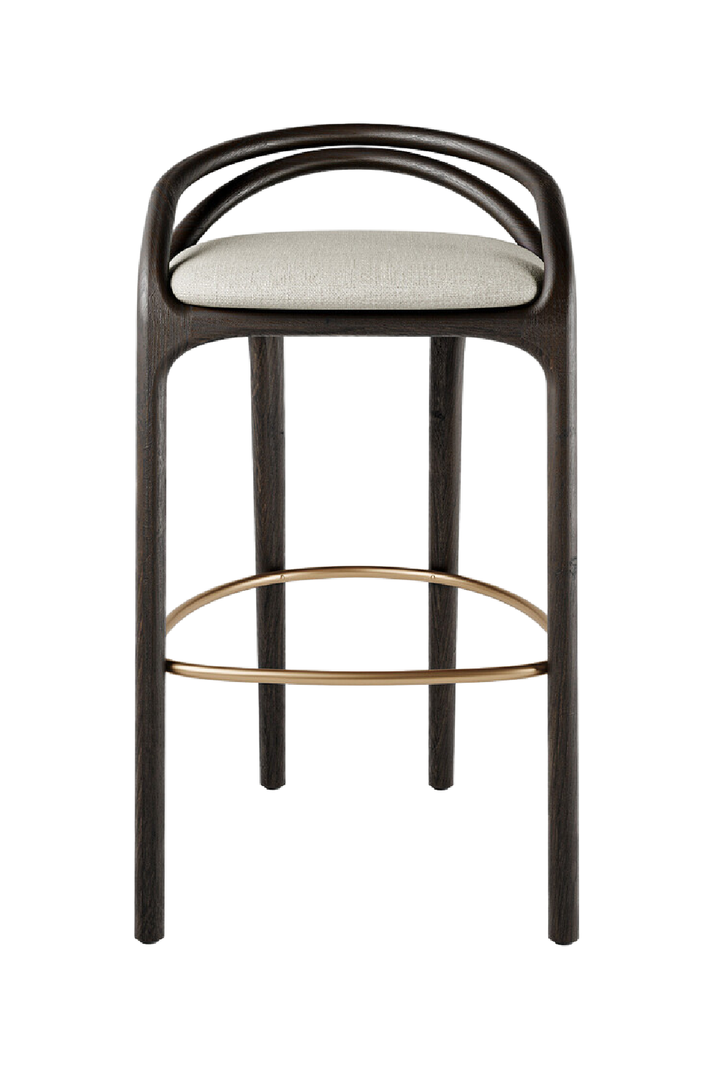 Brown Teak Bar Stool | Oroa.com