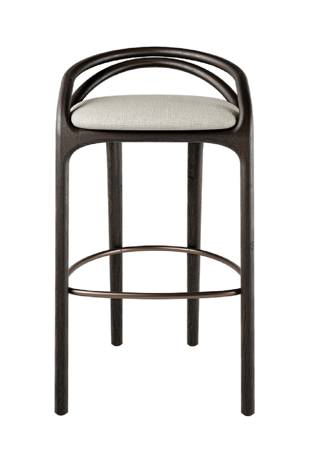 Brown Teak Bar Stool | Oroa.com