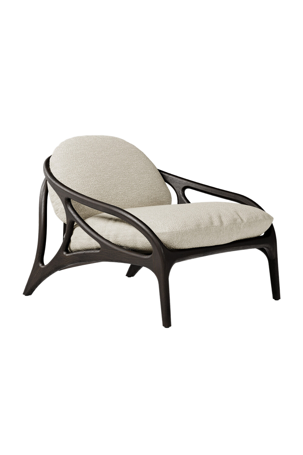 Brown Teak Lounge Chair | Oroa.com