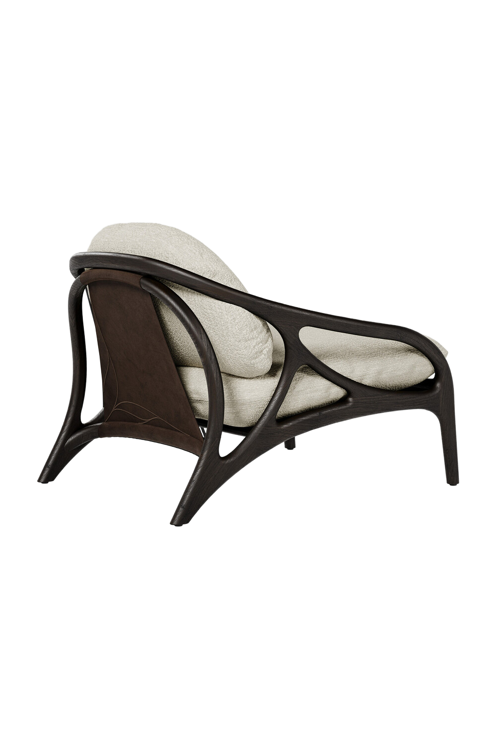 Brown Teak Lounge Chair | Oroa.com