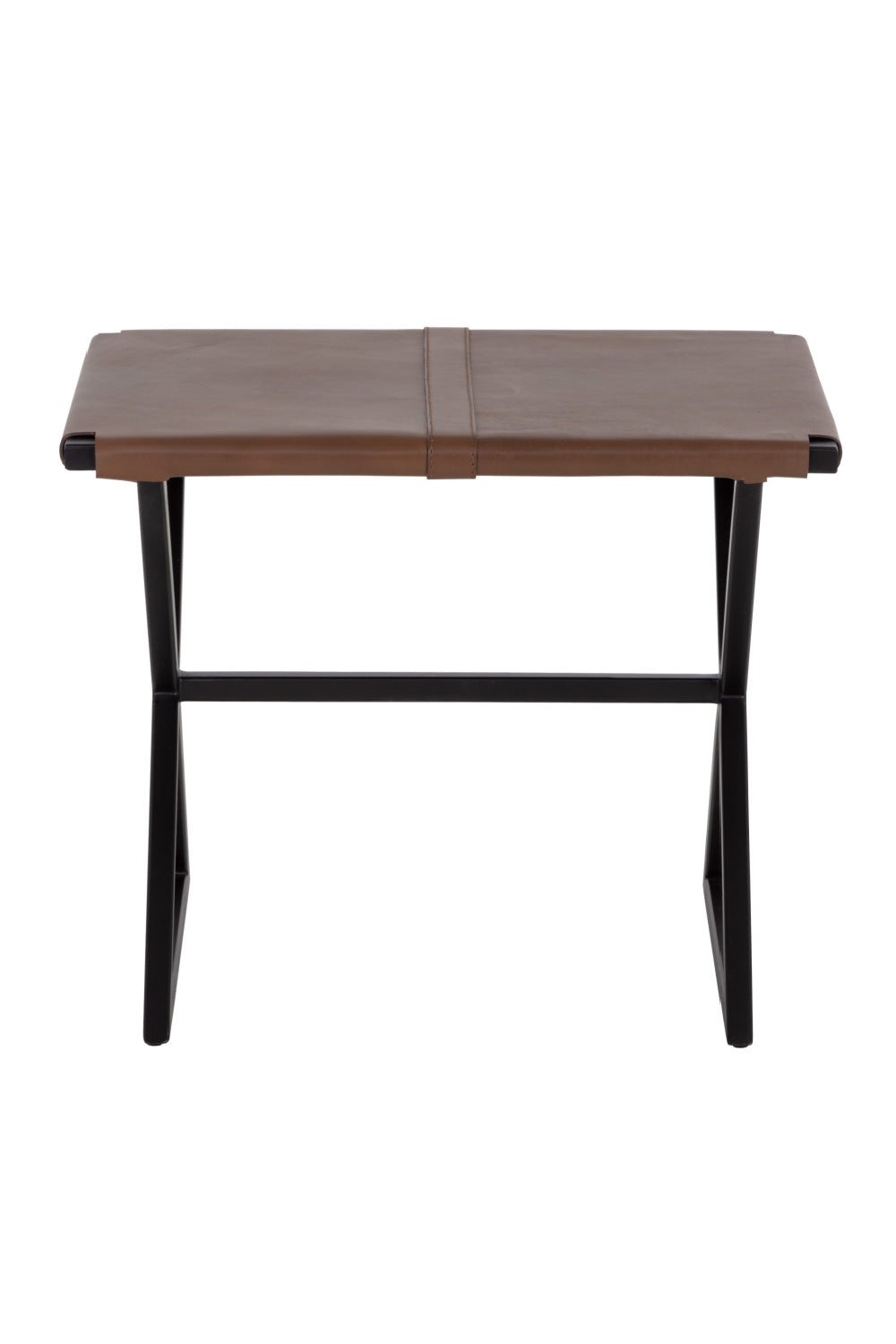 Brown Leather Stool Modern European furniture - - www.oroa.com | Oroa.com