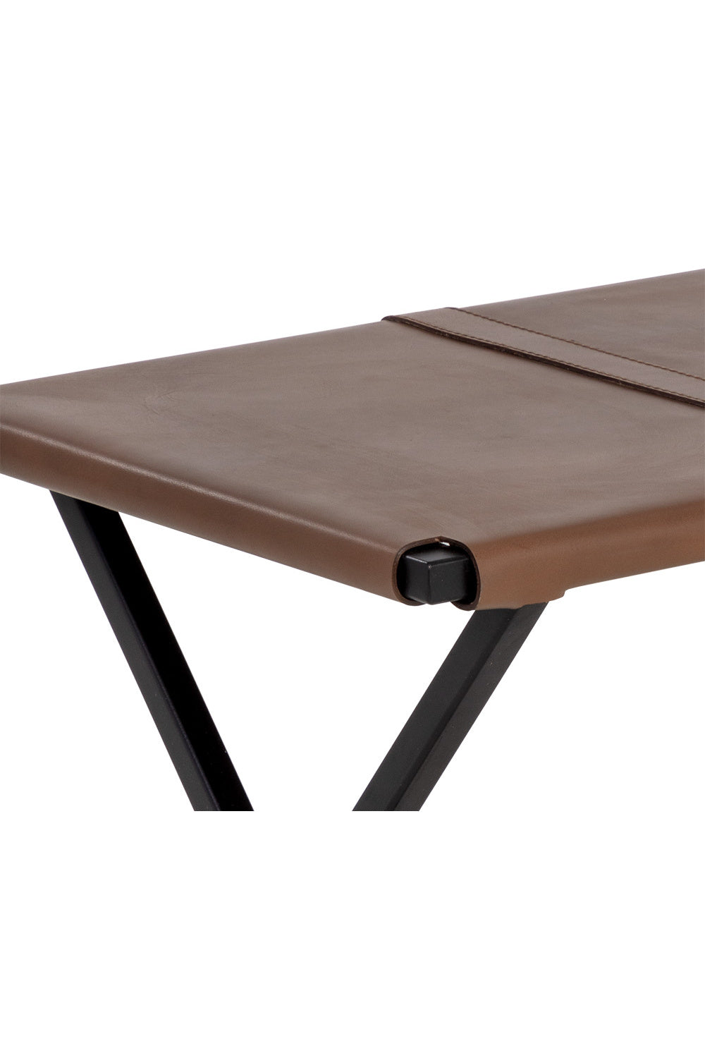 Brown Leather Stool Modern European furniture - - www.oroa.com | Oroa.com