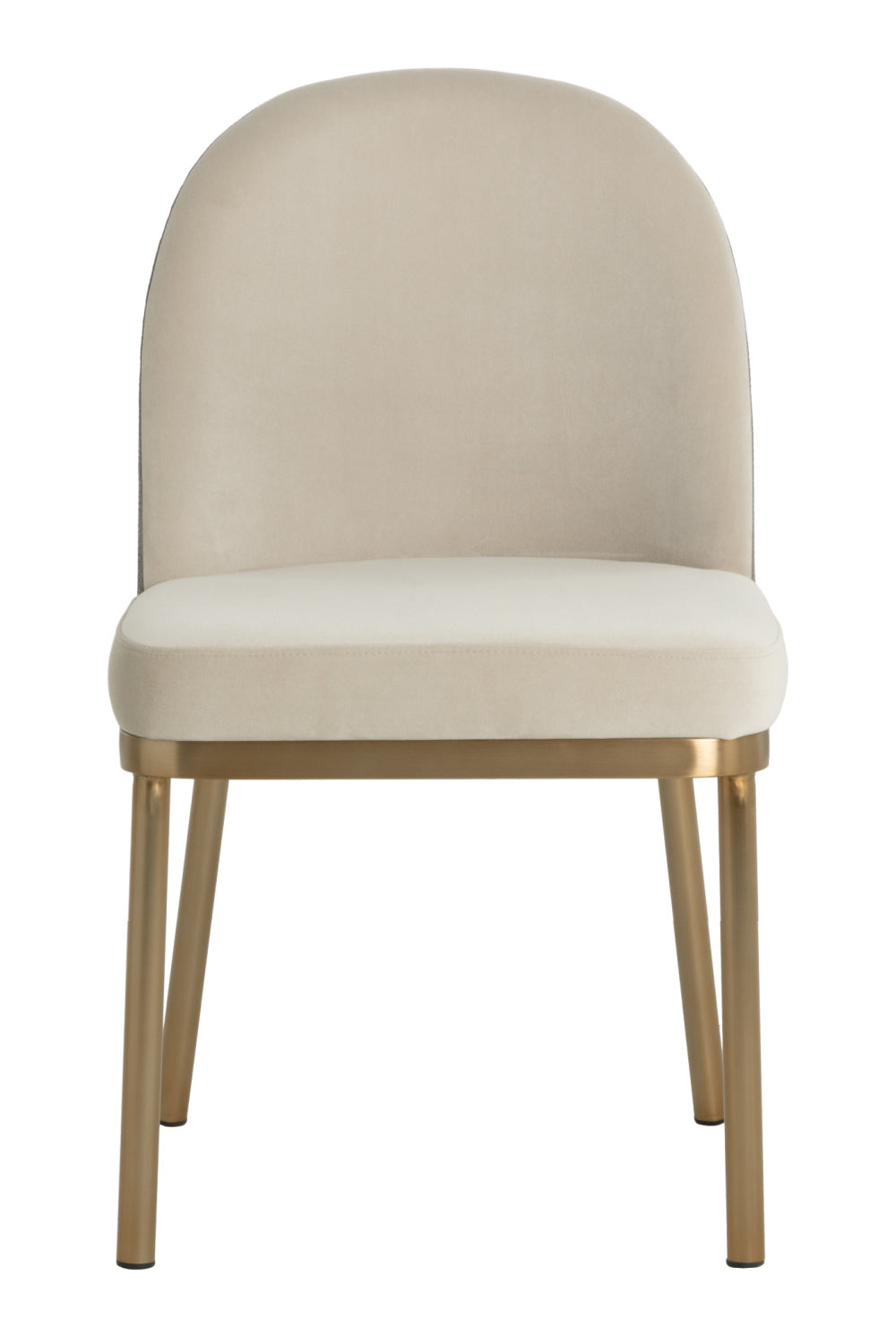 Modern European furniture - Taupe Arched-Back Dining Chairs (2) - www.oroa.com | Oroa.com