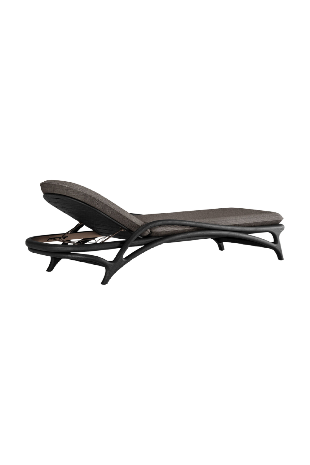 Adjustable Varnished Teak Outdoor Lounger | Oroa.com