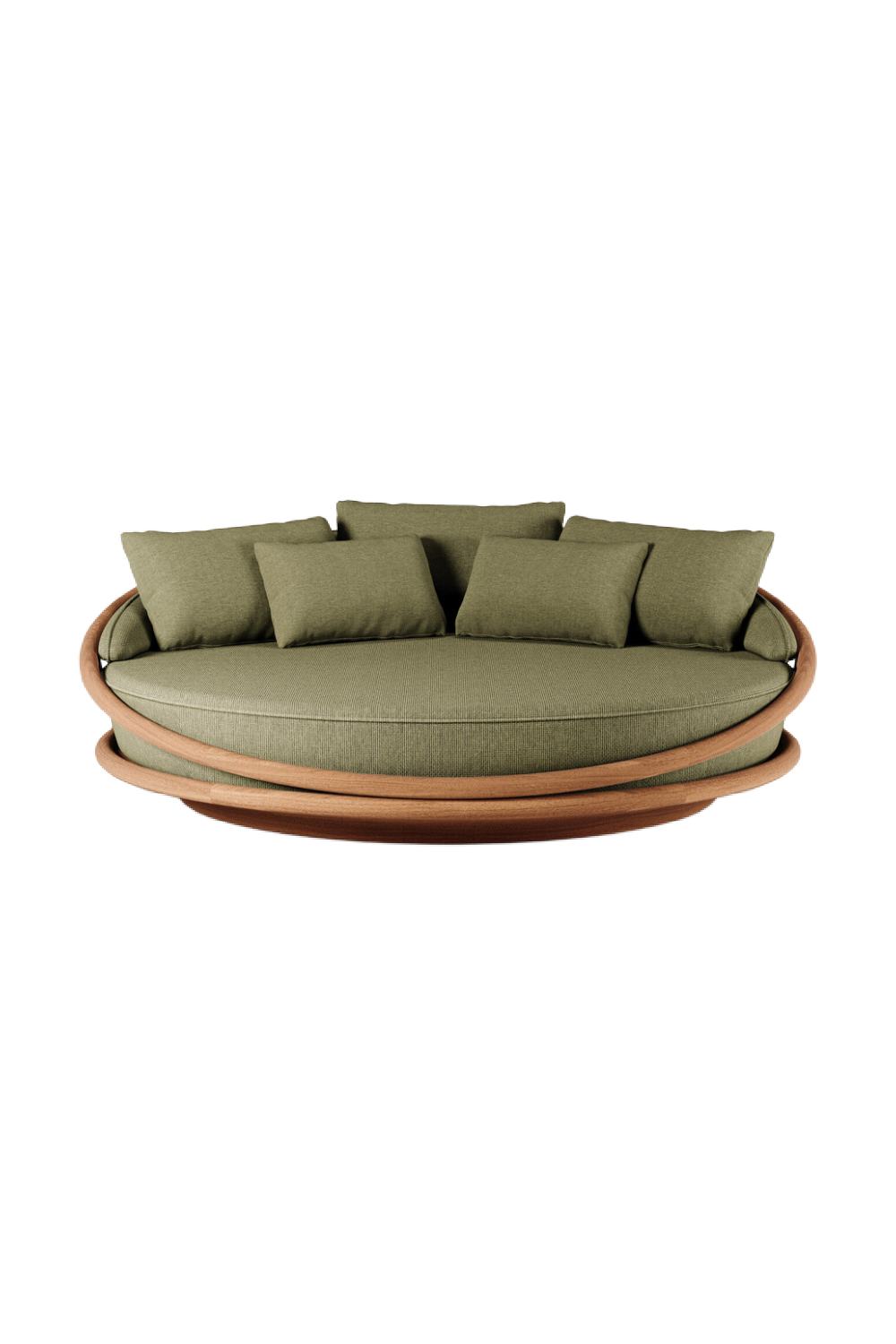 Round Teak Outdoor Daybed | Oroa.com