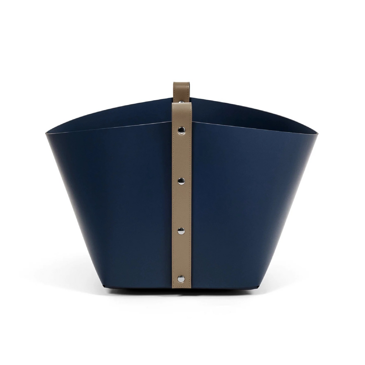 Leather Strapped Basket | Oroa.com
