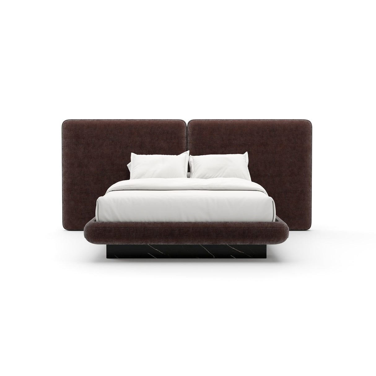 Dark Taupe 2-Panel Bed | Oroa.com