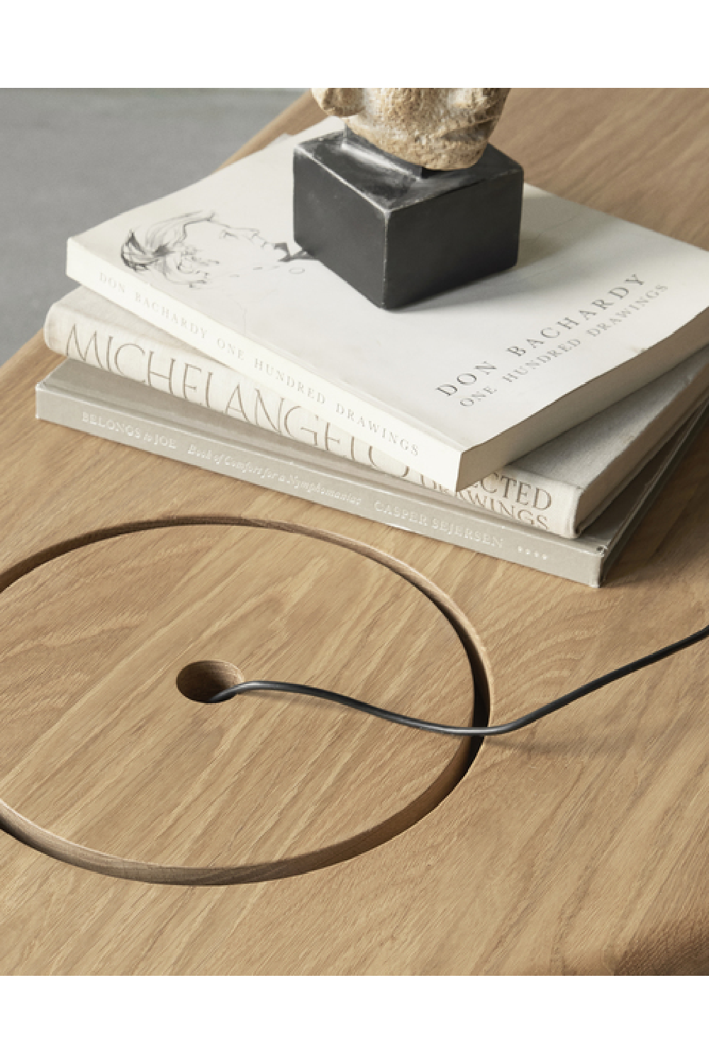 Hidden Storage Oak Desk | Oroa.com