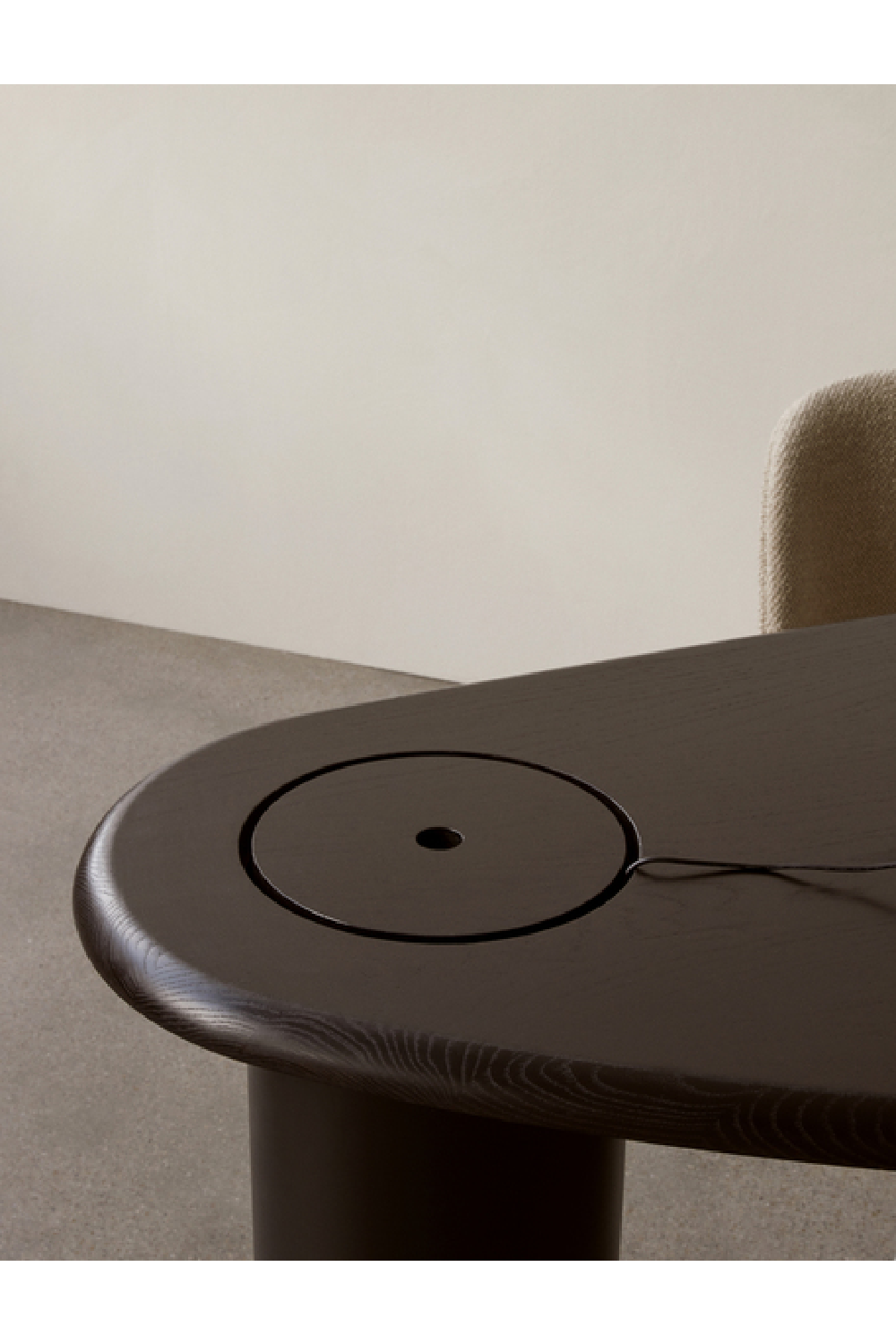Hidden Storage Oak Desk | Oroa.com