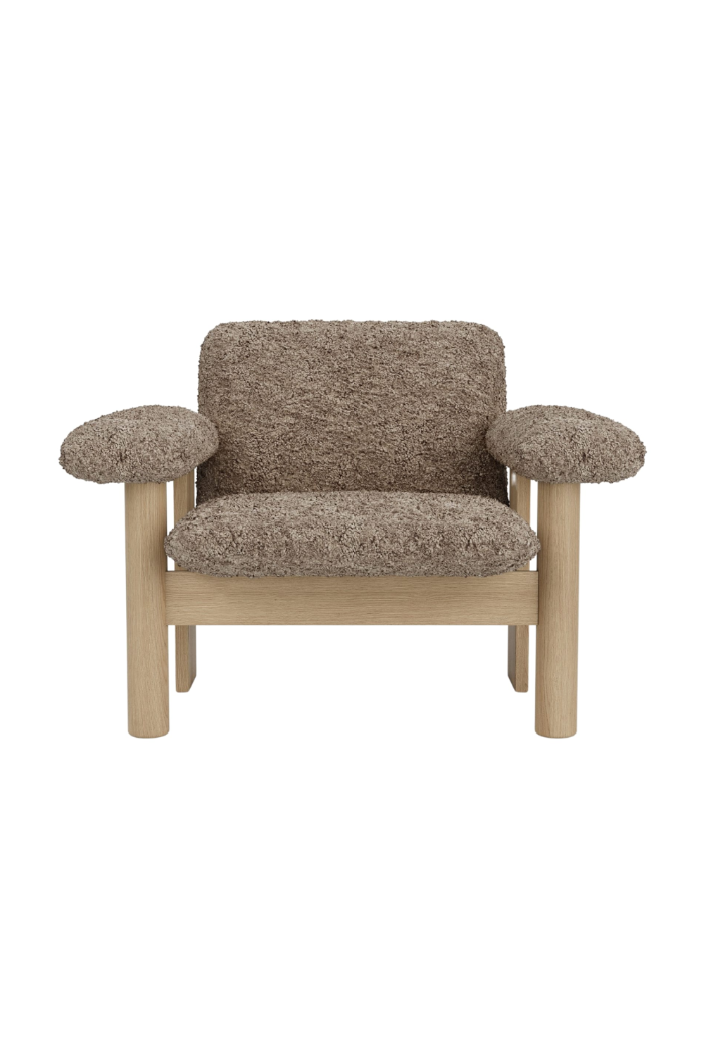 Low Back Sheep Skin Lounge Chair | Oroa.com