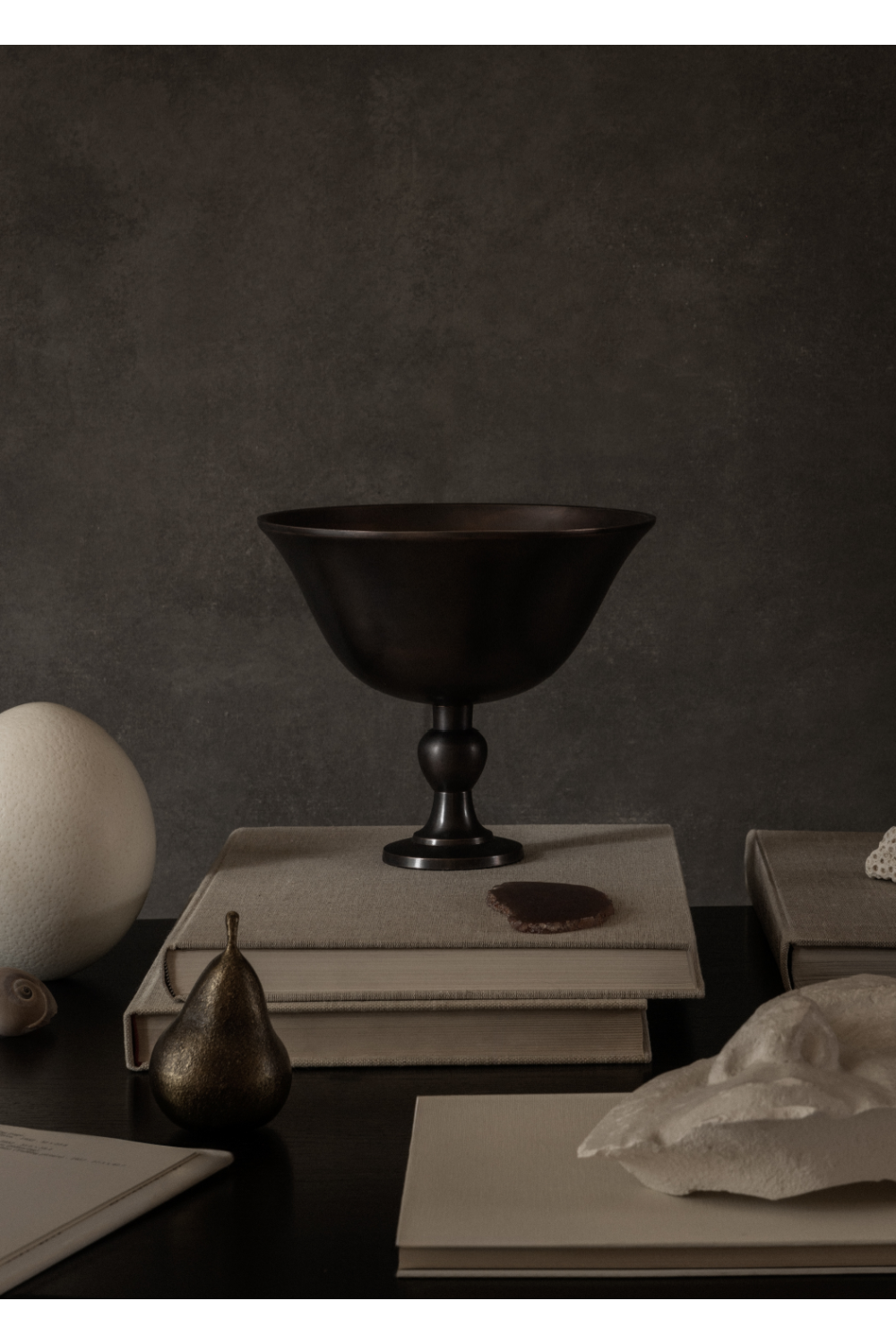 Brown Bronzed Footed Bowl | Oroa.com