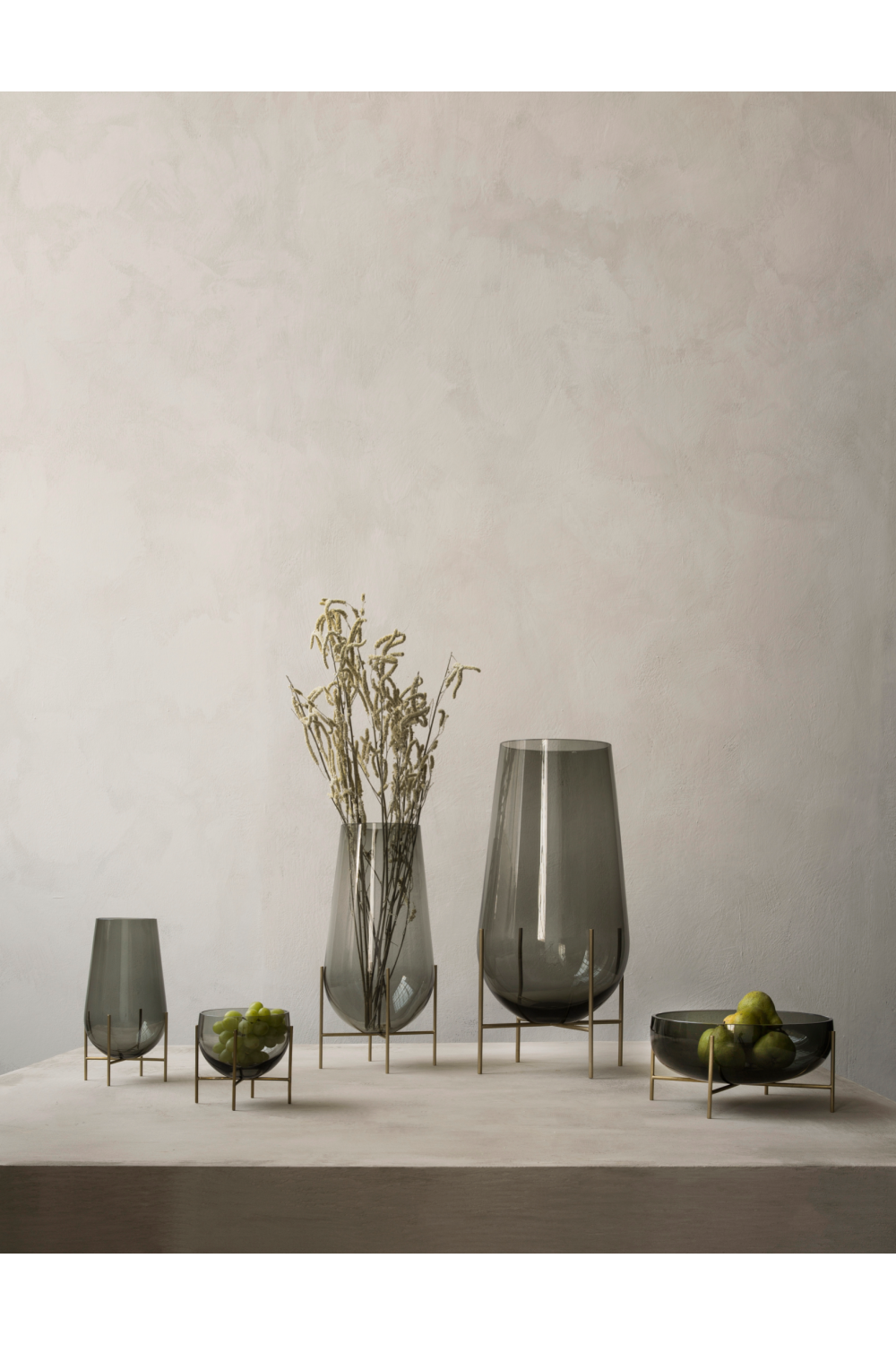 Smoked Green Glass Bowl | Oroa.com