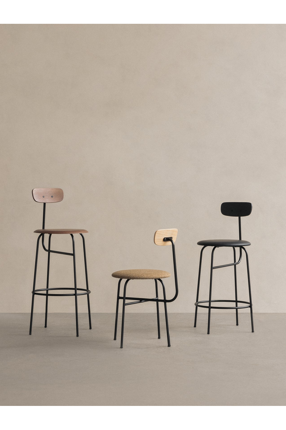 Short-Back Oak Counter Chair | Oroa.com