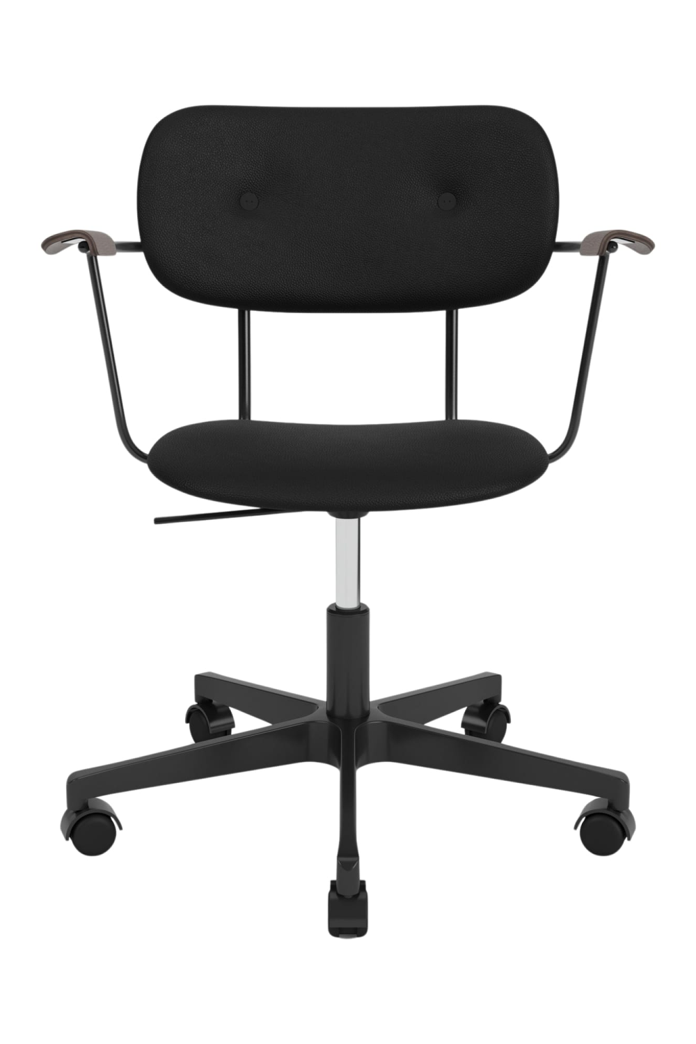 Upholstered Black Swivel Armchair | Oroa.com