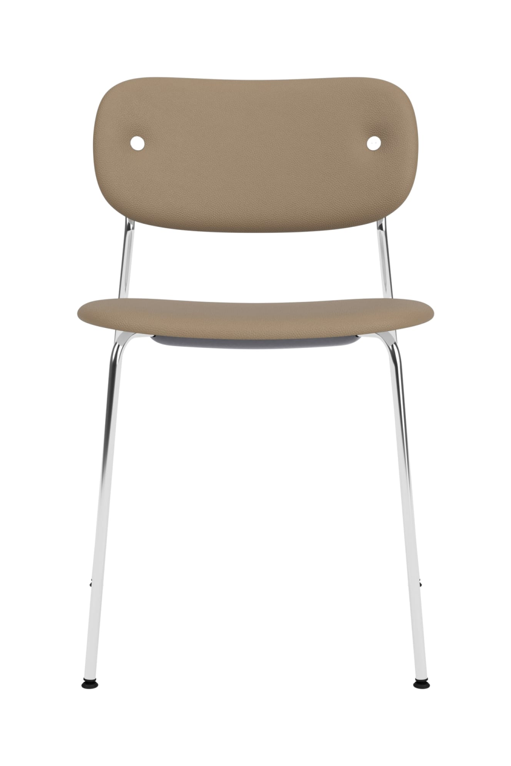 Chrome-Framed Upholstered Dining Chair | Oroa.com