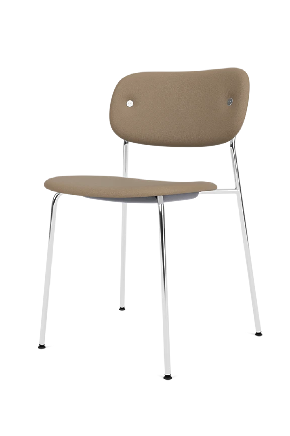 Chrome-Framed Upholstered Dining Chair | Oroa.com