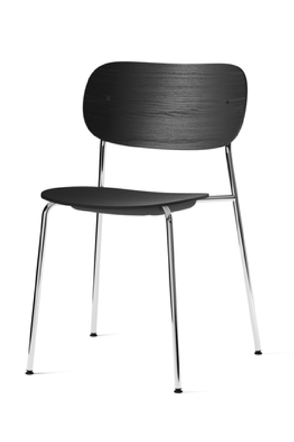 Chrome Base Oak Dining Chair | Oroa.com