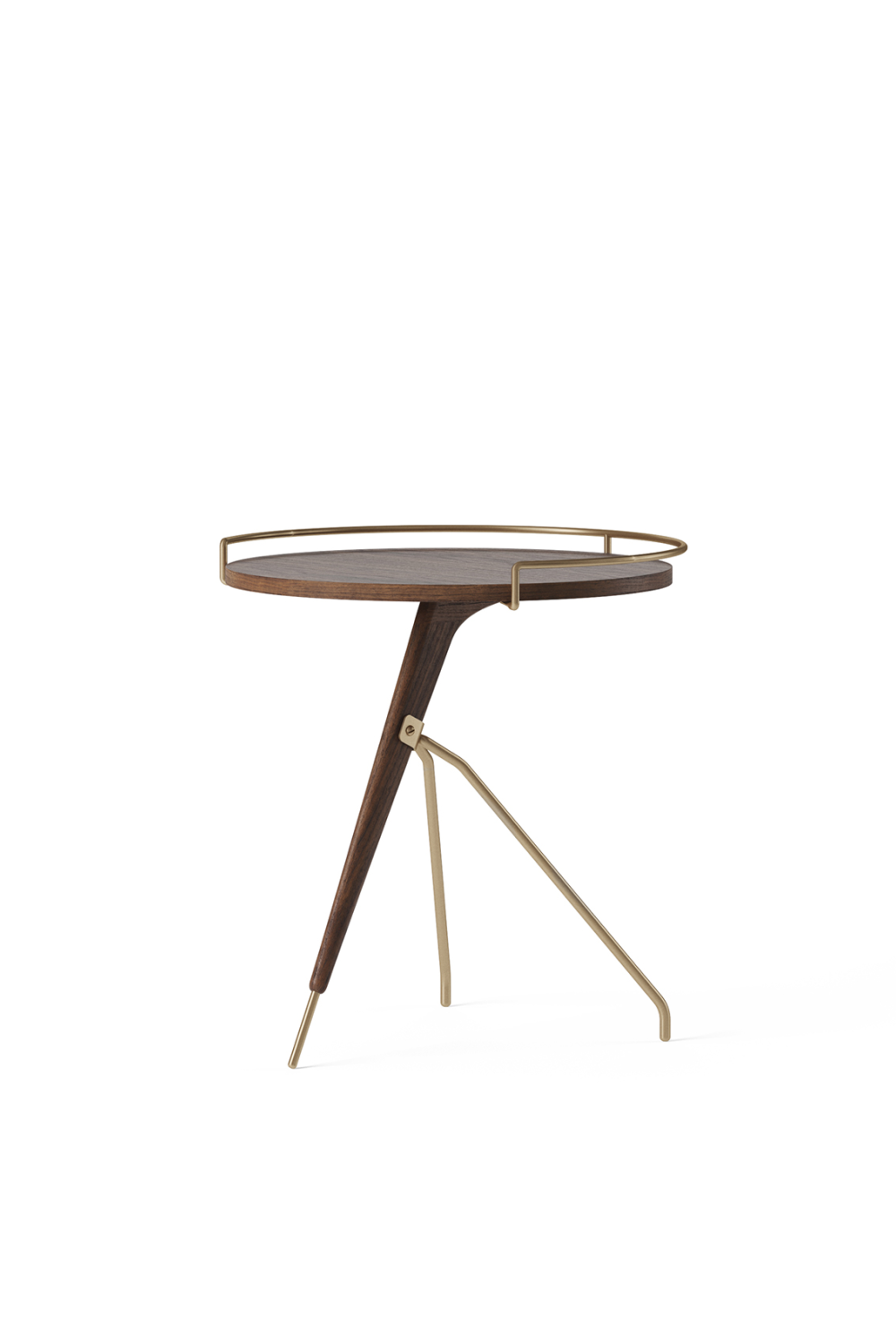 Solid Walnut Tripod Side Table | Oroa.com