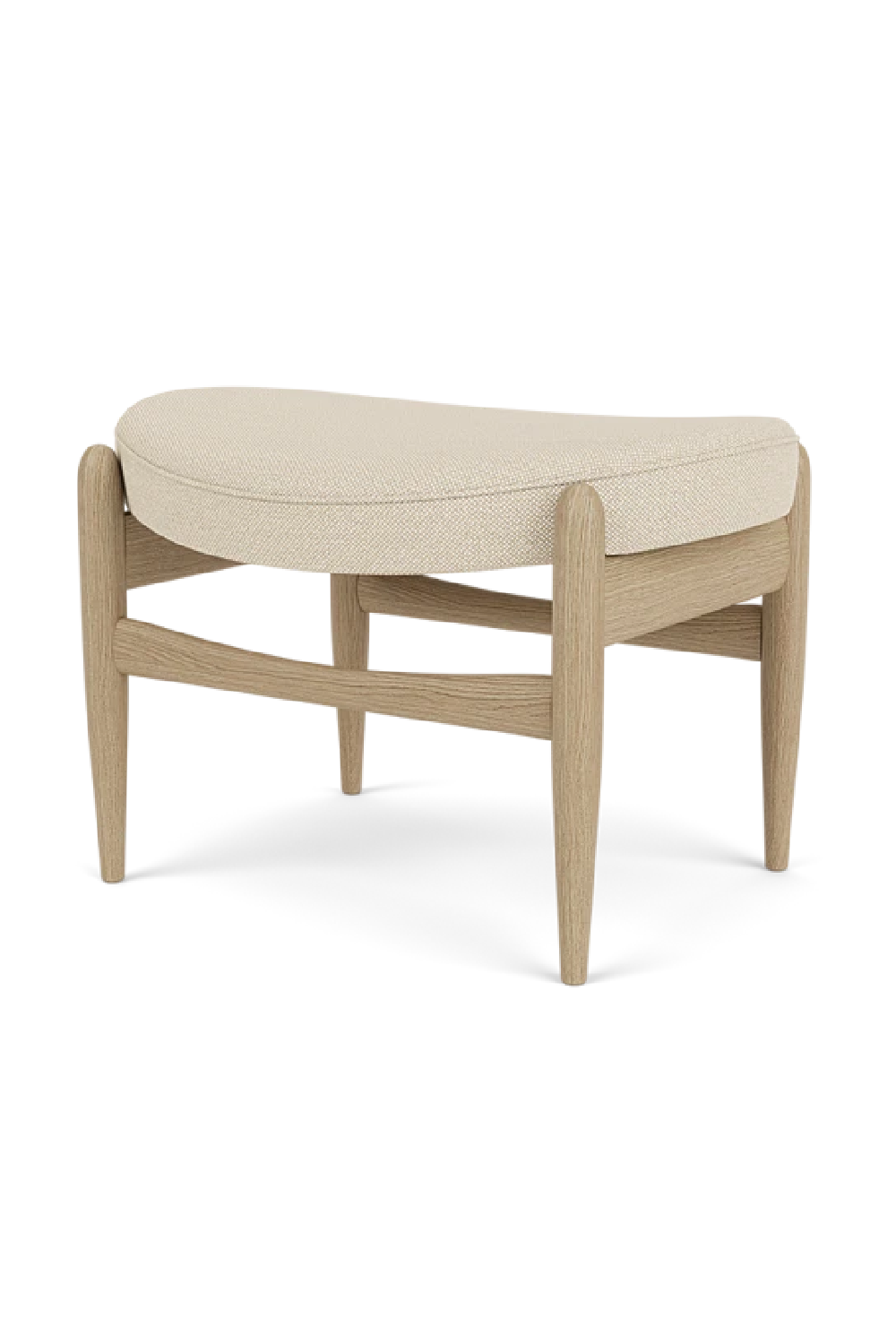Wooden Base Padded Ottoman | Oroa.com