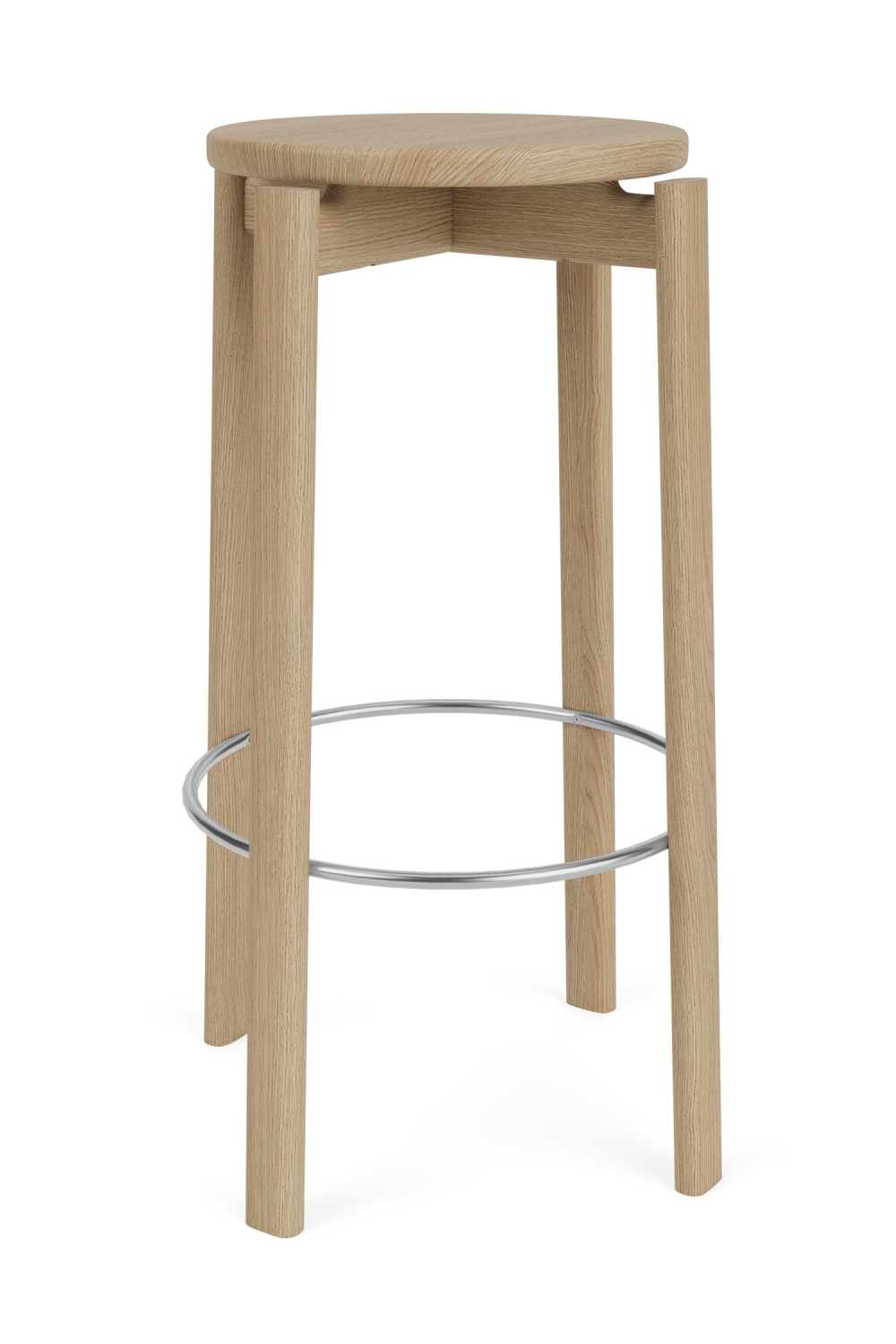 Round Wooden Bar Stool | Oroa.com
