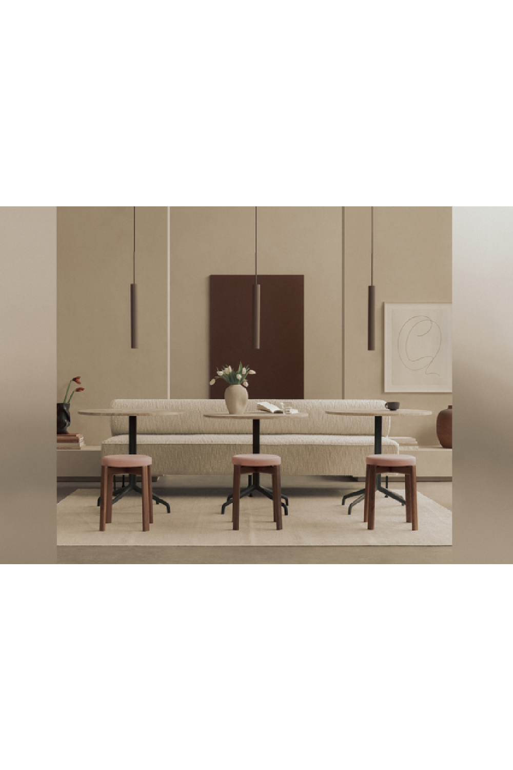Bronzed Tube Pendant Lamp | Oroa.com