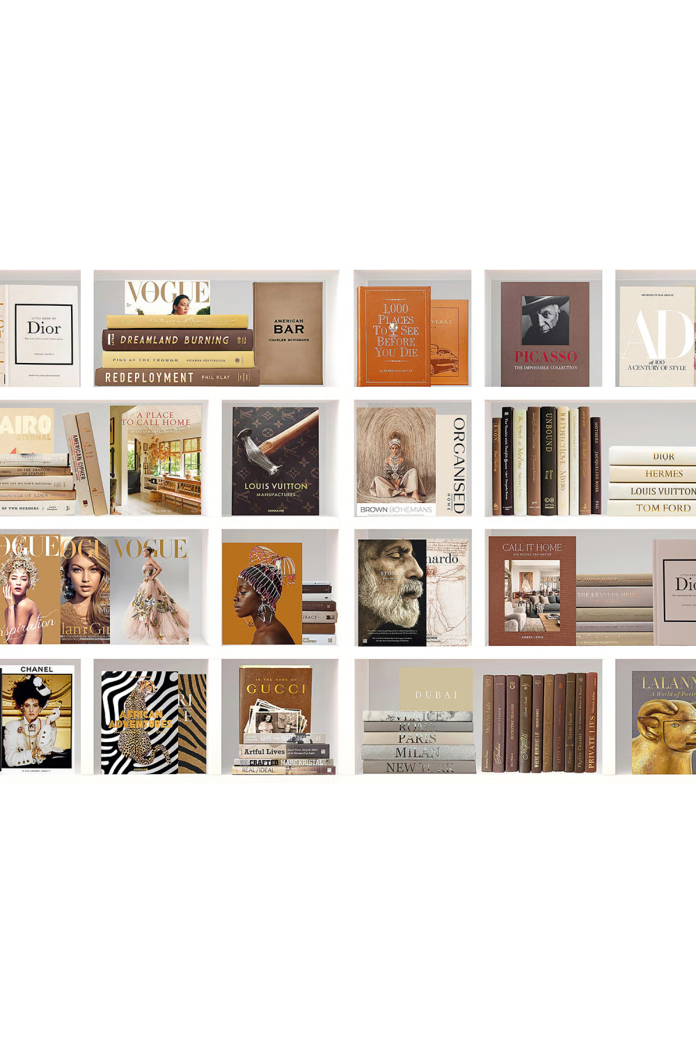 Iconic Fashion Books Plexiglass Artwork | Oroa.com