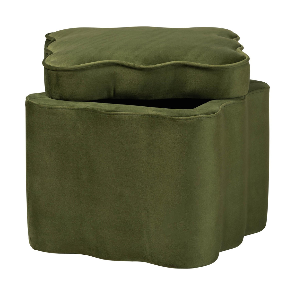 Modern European furniture - Scalloped Storage Ottoman - www.oroa.com | Oroa.com