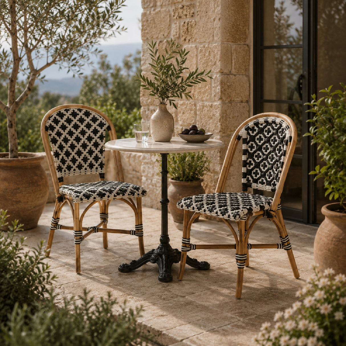 Hospitality furniture - Woven Indoor Semi Outdoor Bistro Chairs 2 - www.oroatrade.com | Oroa.com