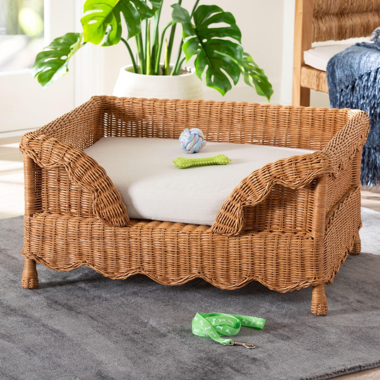 Modern European furniture - Natural Rattan Pet Bed - www.oroa.com | Oroa.com