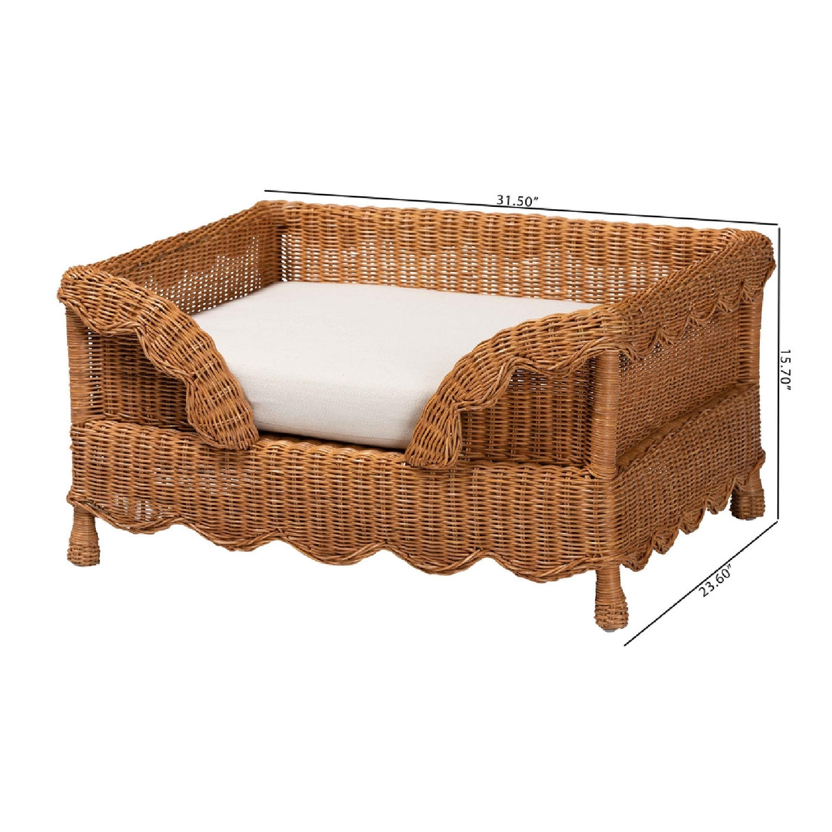 Modern European furniture - Natural Rattan Pet Bed - www.oroa.com | Oroa.com