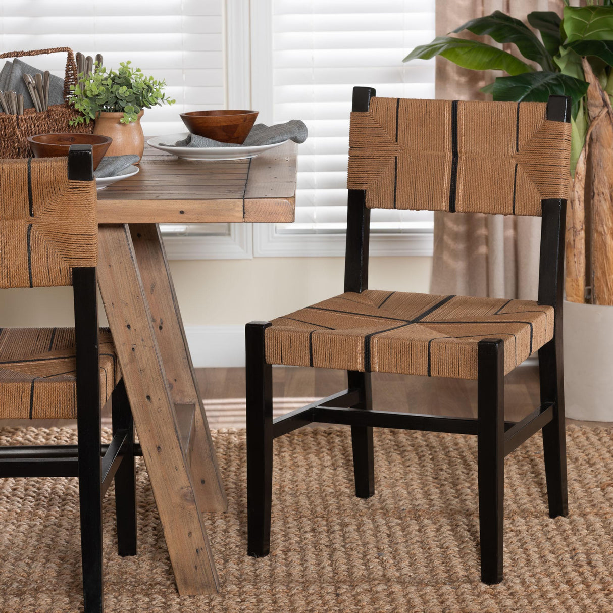 Modern European furniture - Black Mahogany Bohemian Dining Chair - www.oroa.com | Oroa.com
