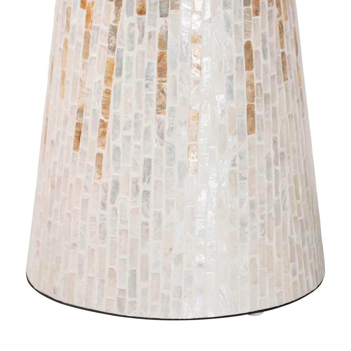 Modern European furniture - Capiz Shell Scalloped End Table - www.oroa.com | Oroa.com