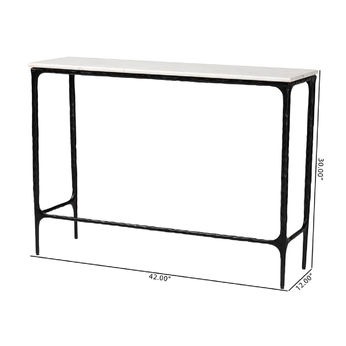 Modern European furniture - White Marble Console Table - www.oroa.com | Oroa.com