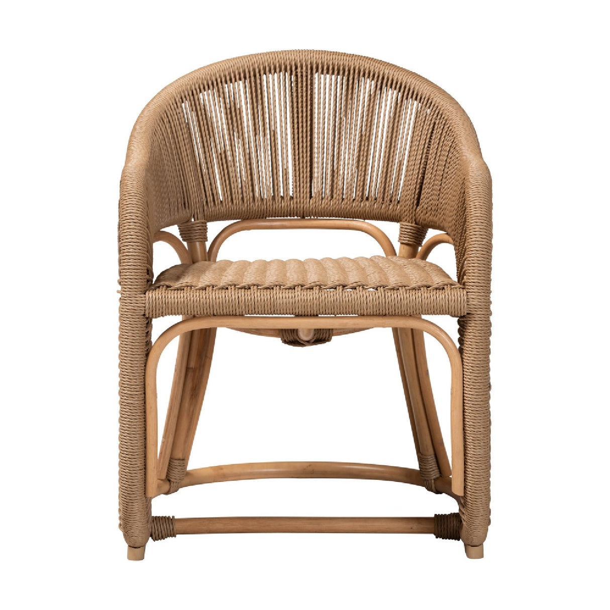 Modern European furniture - Rattan Indoor/Outdoor Barrel-Back Accent Chair - www.oroa.com | Oroa.com
