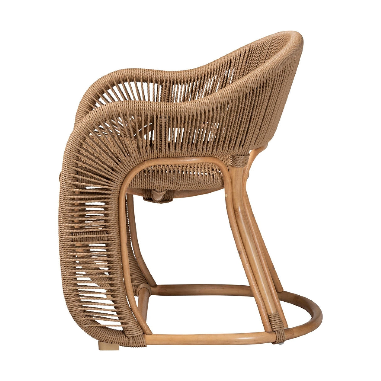 Modern European furniture - Rattan Indoor/Outdoor Barrel-Back Accent Chair - www.oroa.com | Oroa.com