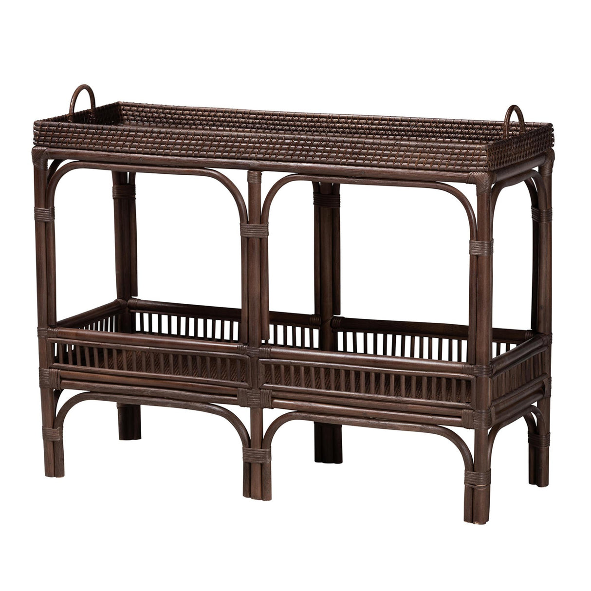 Modern European furniture - Woven Rattan Console Table - www.oroa.com | Oroa.com
