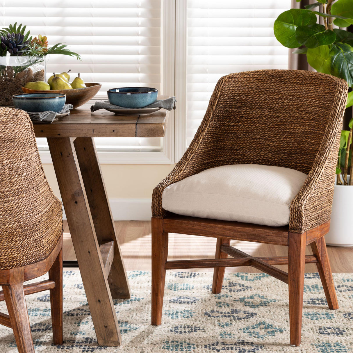 Modern European furniture - Woven Seagrass Dining Chair - www.oroa.com | Oroa.com