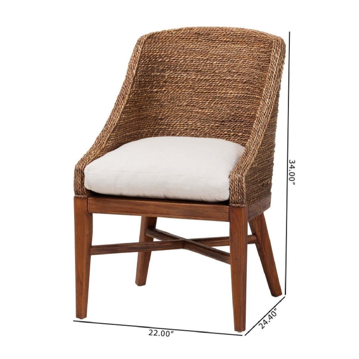 Modern European furniture - Woven Seagrass Dining Chair - www.oroa.com | Oroa.com