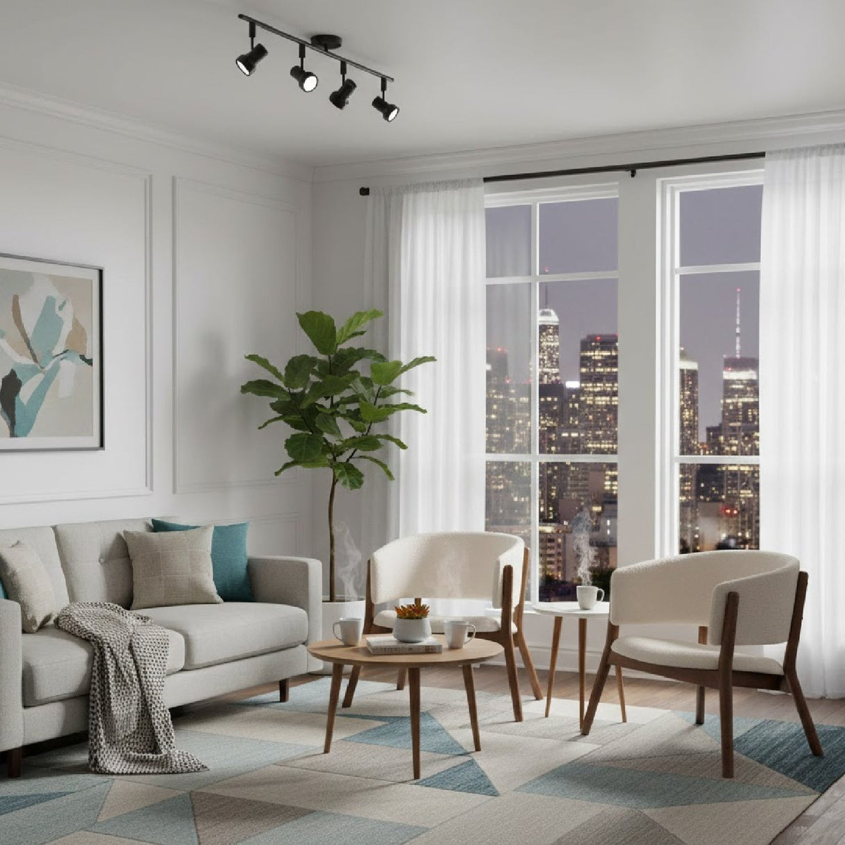 Modern European furniture - Walnut Framed Curve Accent Chairs 2 - www.oroa.com | Oroa.com