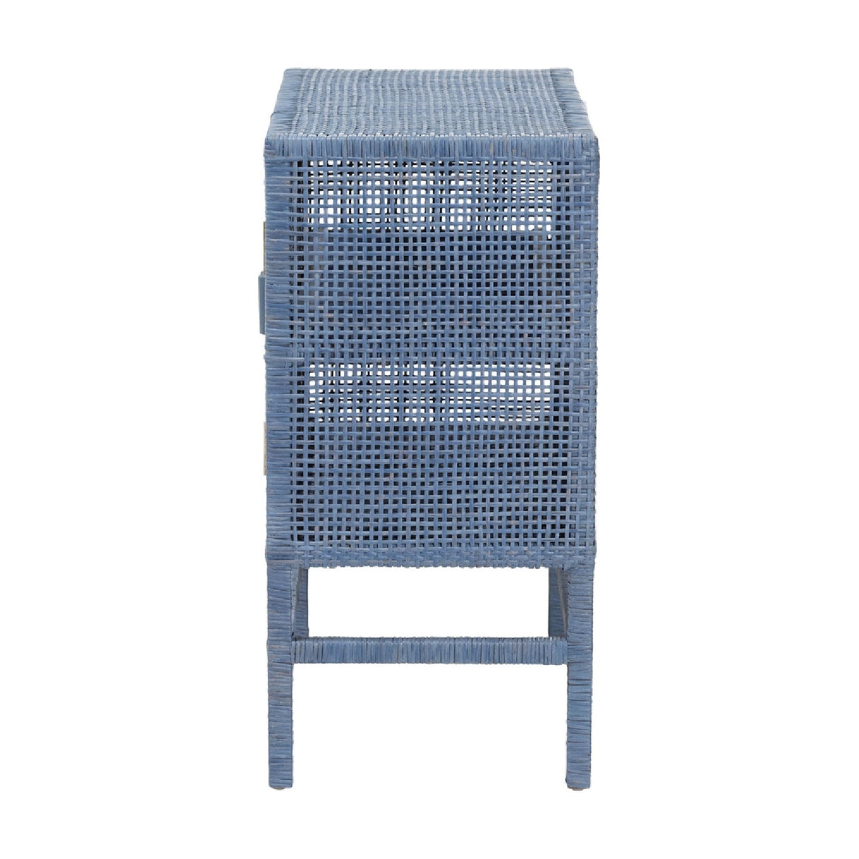 Modern European furniture - Blue Rattan 2-Door Cabinet - www.oroa.com | Oroa.com