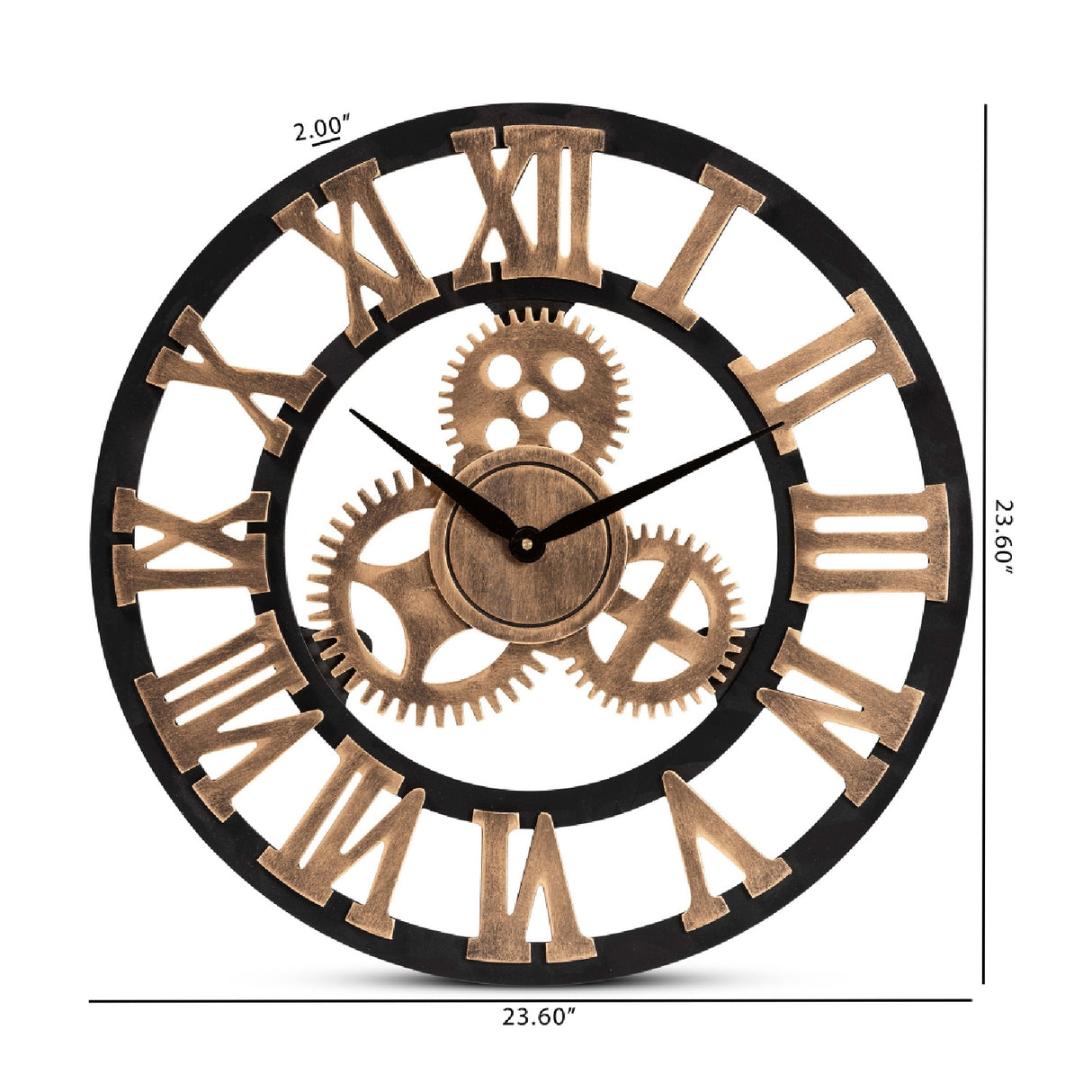 Modern European furniture - Wooden Vintage Style Wall Clock - www.oroa.com | Oroa.com