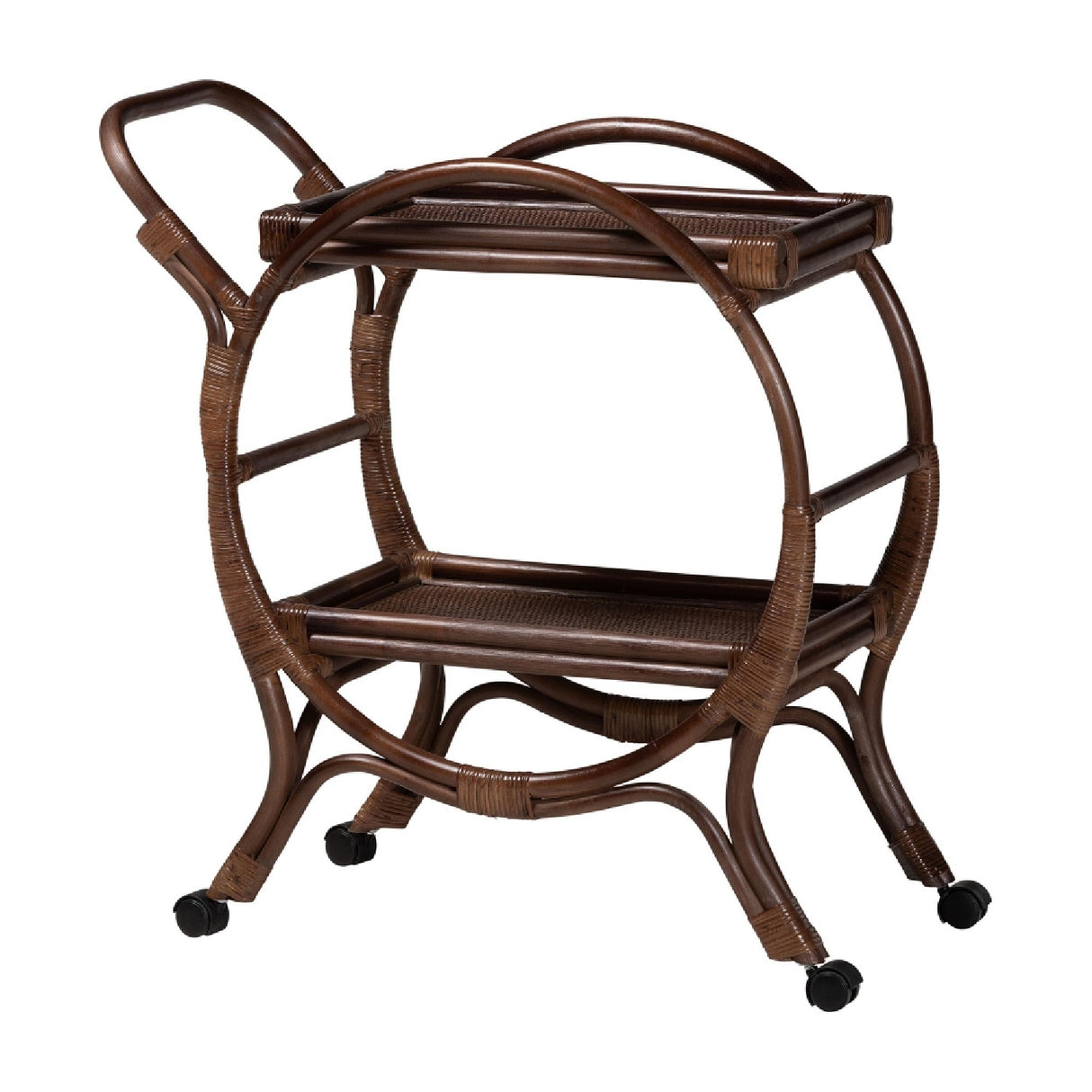Modern European furniture - Handwoven Rattan Kitchen Cart | Oroa.com