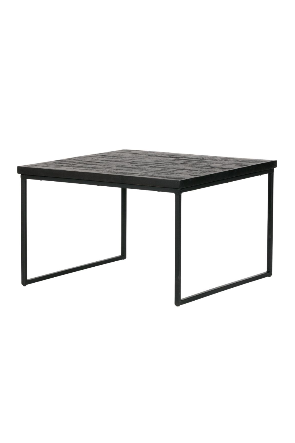 Black Wooden Square Side Table | Oroa.com