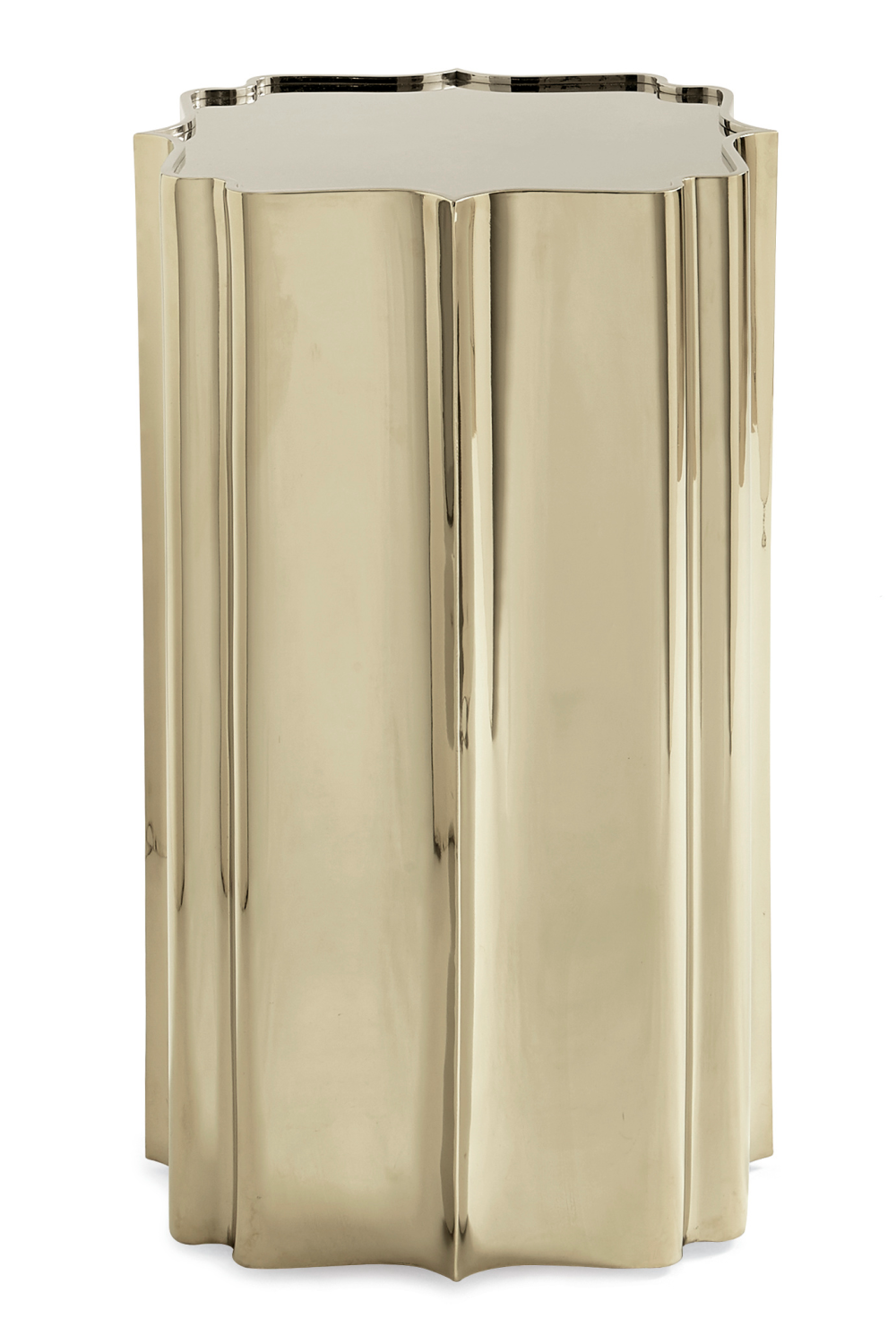 Scalloped Metallic Side Table | Oroa.com